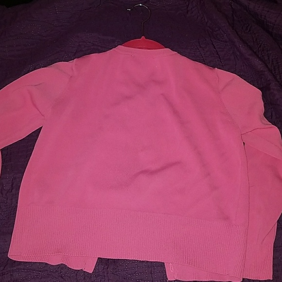 Pink button up cardigan - Picture 3 of 3